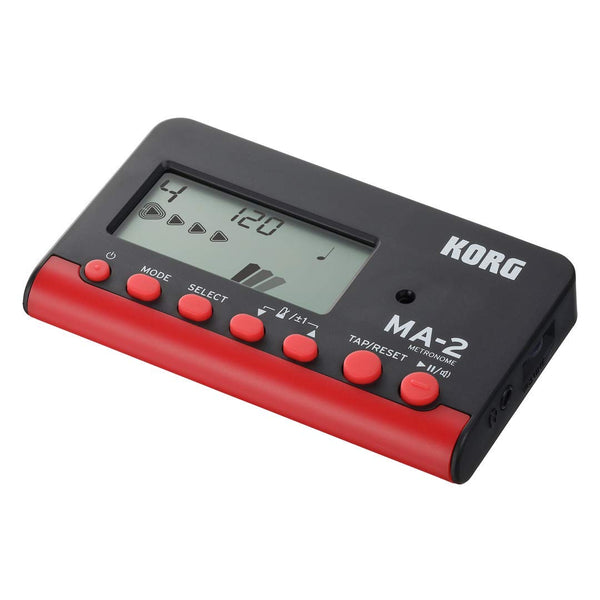 KORG MA2BKRD Digital LCD Metronome in Black and Red
