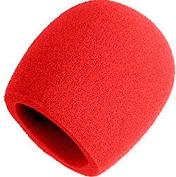 Yorkville IWS1R Microphone Windsock in Red