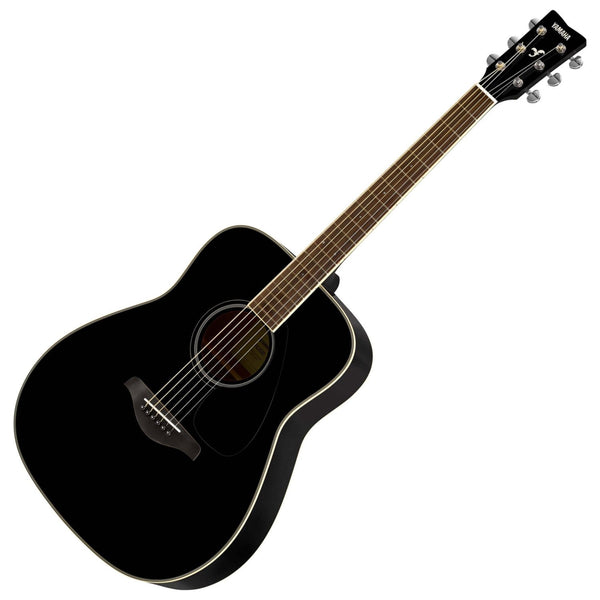 Yamaha Solid Spruce Top Acoustic Guitar in Black - FG820BL