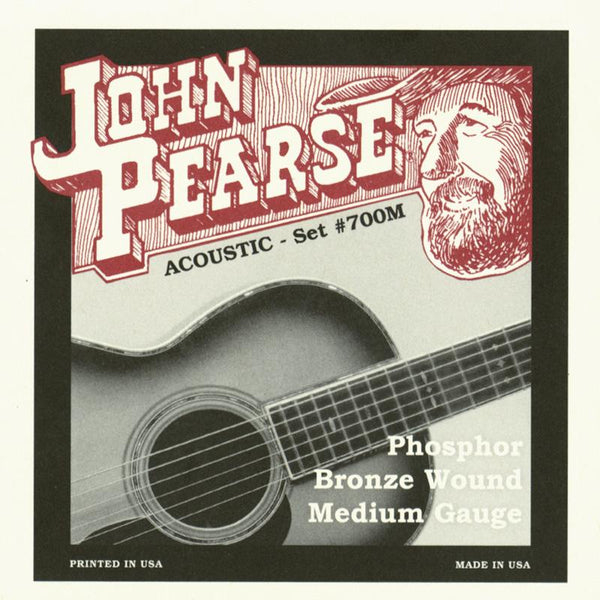John Pearse Medium Phosphor Bronze Acoustic Strings 013-056 - 700M