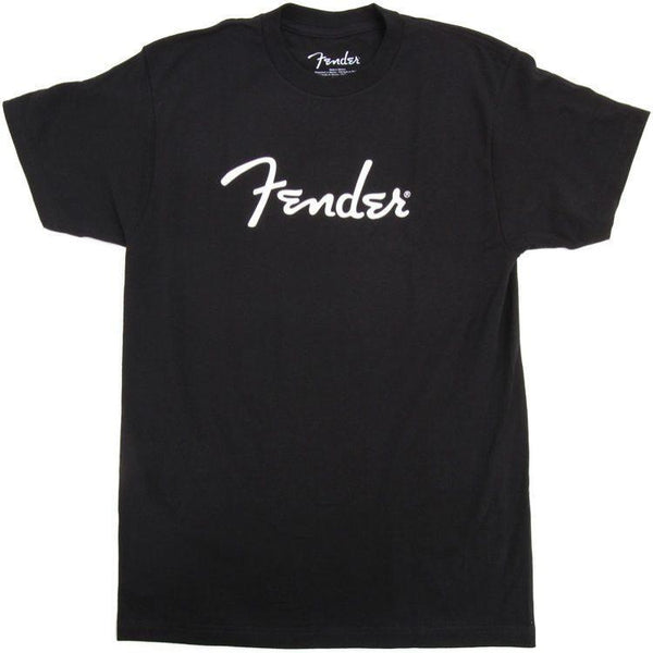 Fender Logo T-Shirt Black and White Small - 9101000306