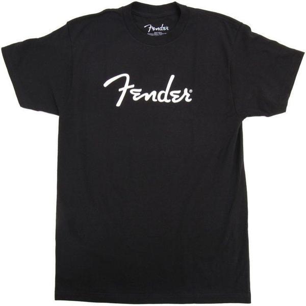 Fender Logo T-Shirt Black and White Large - 9101000506