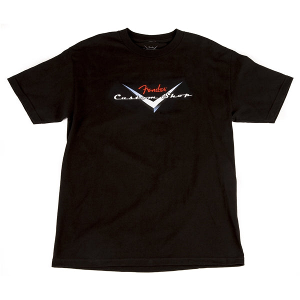 Fender Custom Shop Original Logo T-Shirt Black XL - 9101359606