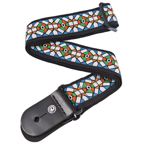 D'Addario Woven Guitar Strap - Stained Glass - 5000