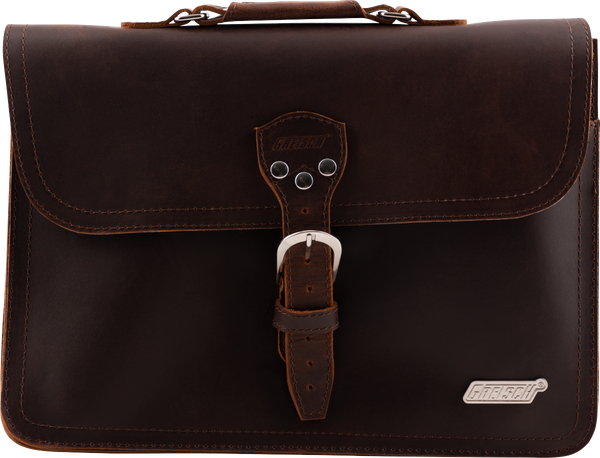 Gretsch Logo Leather Laptop Bag - 9224552100
