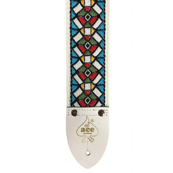 D'Andrea Ace Vintage Reissue Stained Glass 2 Inch Vintage Reissue Guitar Strap - ACE3