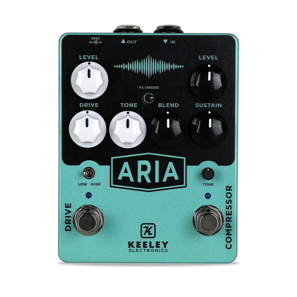 Keeley Overdrive and Compressor Effects Pedal with Switchable Effect Order - ARIA