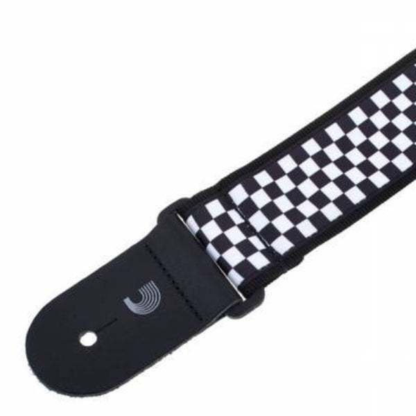 D'Addario West Coast Guitar Strap Checkered - 50C02