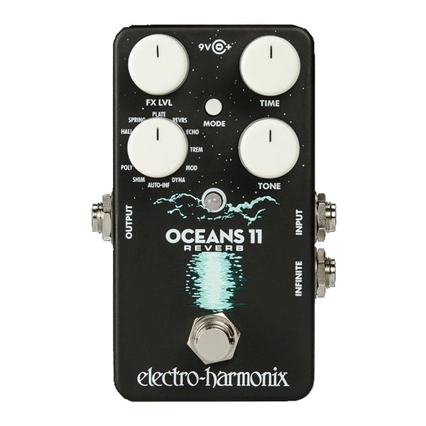 ElectroHarmonix Oceans 11 Reverb Effects Pedal - OCEANS11