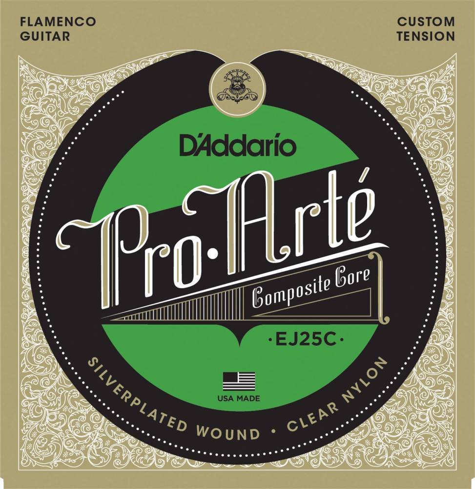 D'addario EJ25C Pro-Arte Clear Nylon Composite Flamenco Classical Strings - Guitar