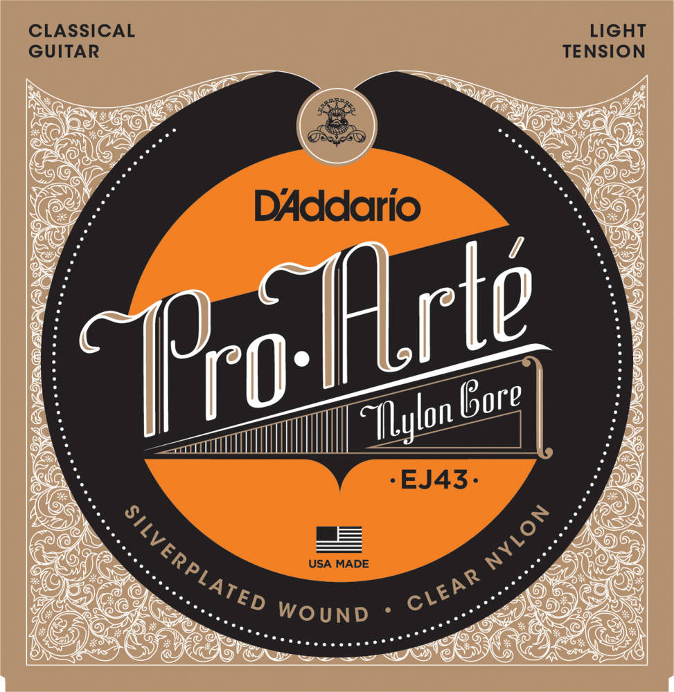 D'addario EJ43 Pro-Arté Nylon Classical Strings - Guitar Light Tension