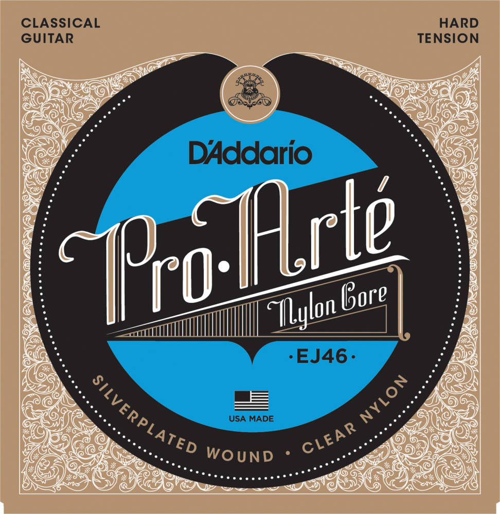 D'addario EJ46 Pro-Arte Nylon Classical Strings - Guitar Hard Tension