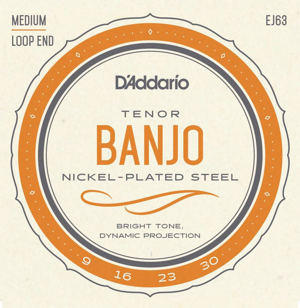 D'addario EJ63 Tenor Banjo Strings 9-30