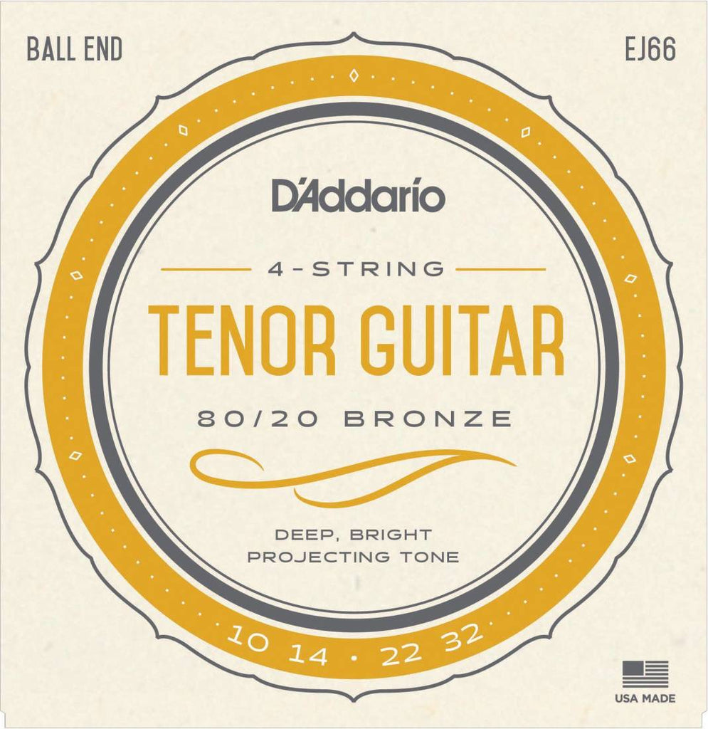 D'Addario EJ66 Tenor Acoustic Strings Bronze