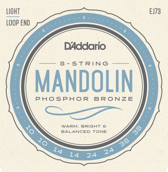 D'addario EJ73 Mandolin Phosphor Bronze Light