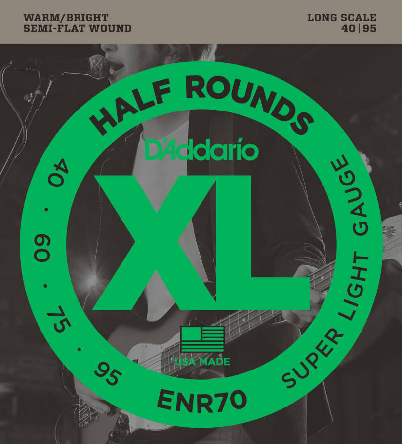 D'addario ENR70 Half Round Bass Strings 040-095