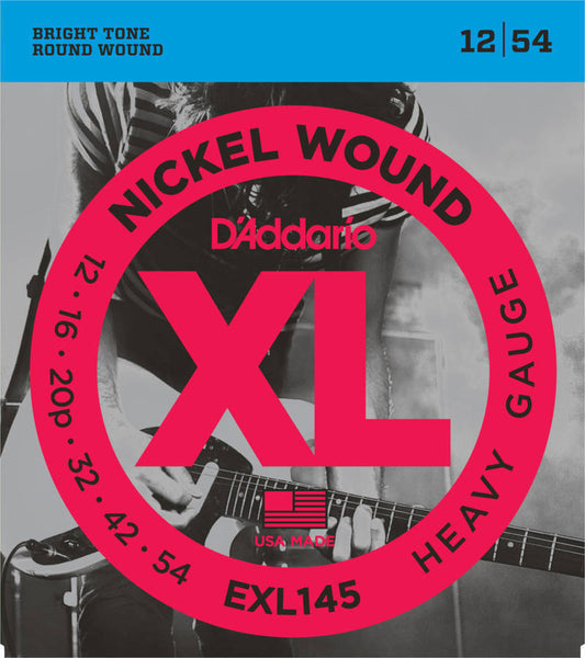 D'addario Nickel Plated Steel Wound Electric Strings 012-054 - EXL145