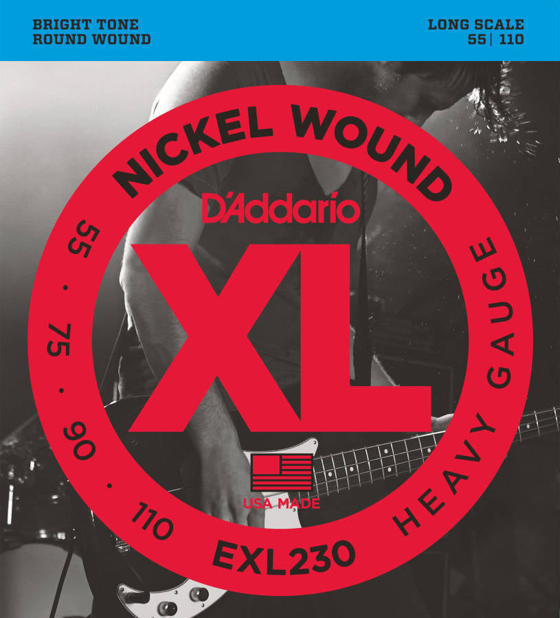 D'addario EXL230 Nickel Wound Long Scale Bass Strings 055-110