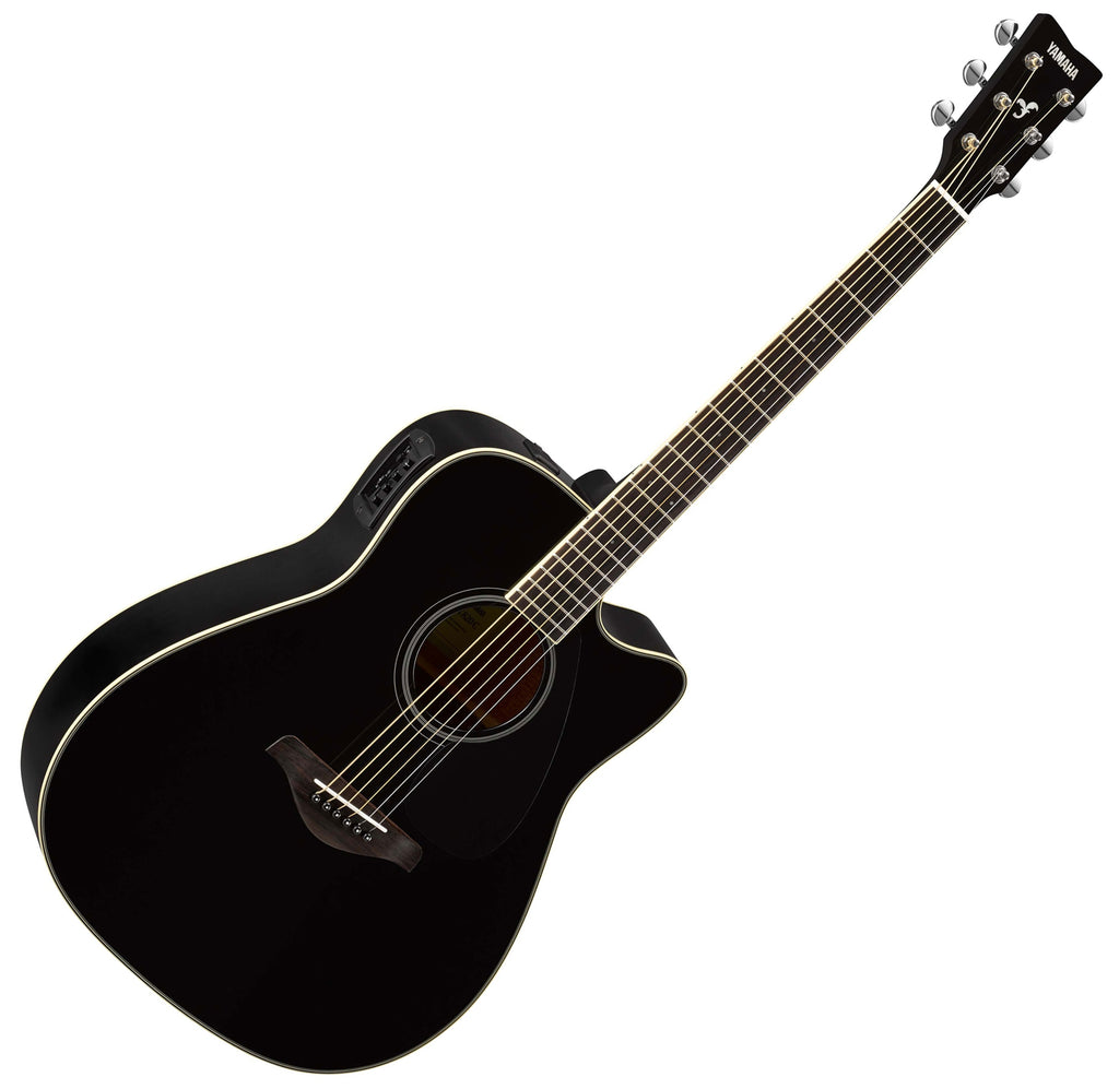 Yamaha Solid Spruce Top Acoustic Electric in Black - FGX820CBL