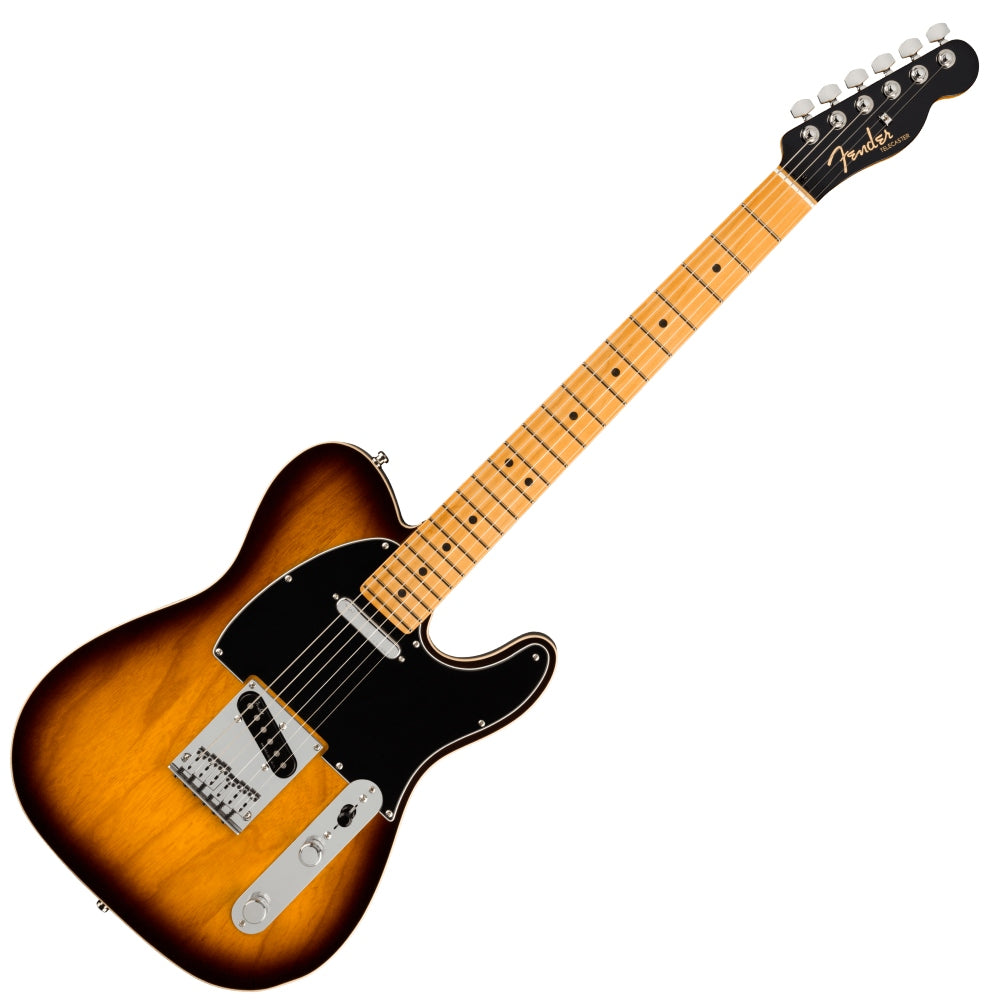 Fender Ultra Luxe Telecaster Electric Guitar Maple in Two Tone Sunburst w/Case - 0118082703