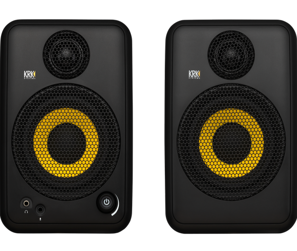 KRK Studio Monitors (Pair) 4 nch driver 100 watts w/Bluetooth - GOAUX4