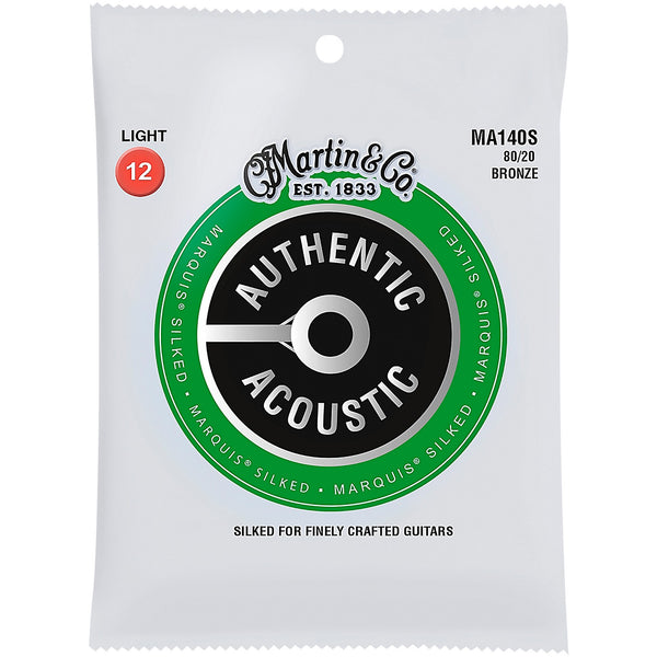 Martin Marquis Silked 80/20 Bronze Acoustic Strings Light 012-054 - MA140S