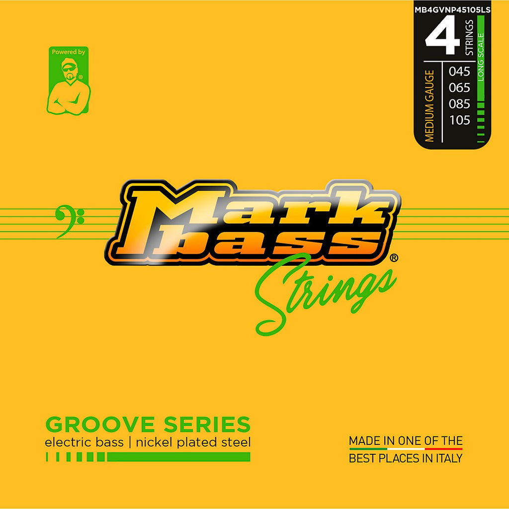 MarkBass Groove Series Nickel Plated 45-105 Bass Strings - MB4GVNP45105LS