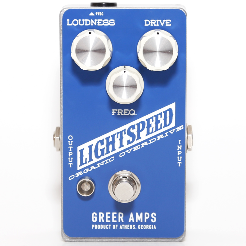 Greer Amps Lightspeed Overdrive Effects Pedal -GREERLOOBLUE