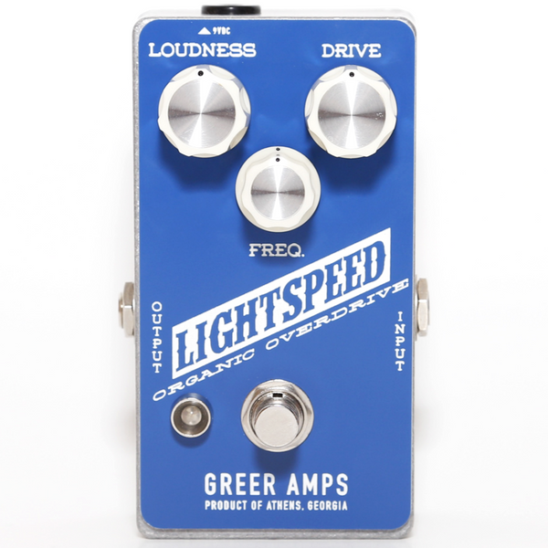 Greer Amps Lightspeed Overdrive Effects Pedal -GREERLOOBLUE