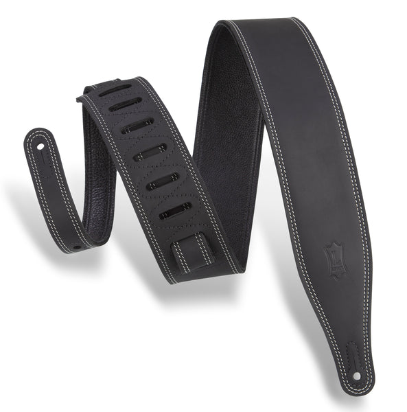 Levys Deluxe Butter Leather Strap in Black - M17BDSBLK