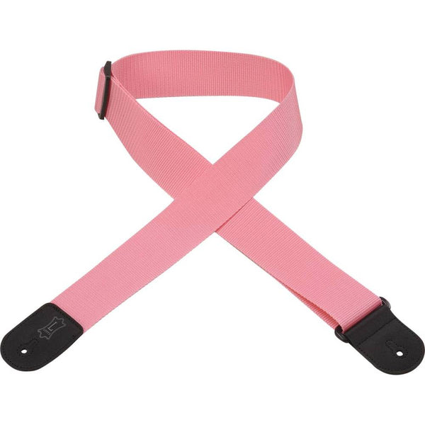 Levys 2" Poly Guitar Strap in Pink - M8POLYPNK
