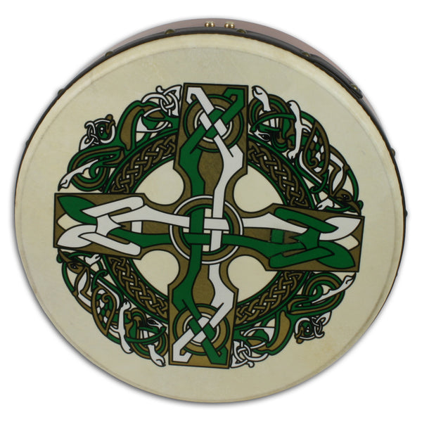 Waltons 10AWAL1930 18 Bodhran w/Beater - Celtic Cross