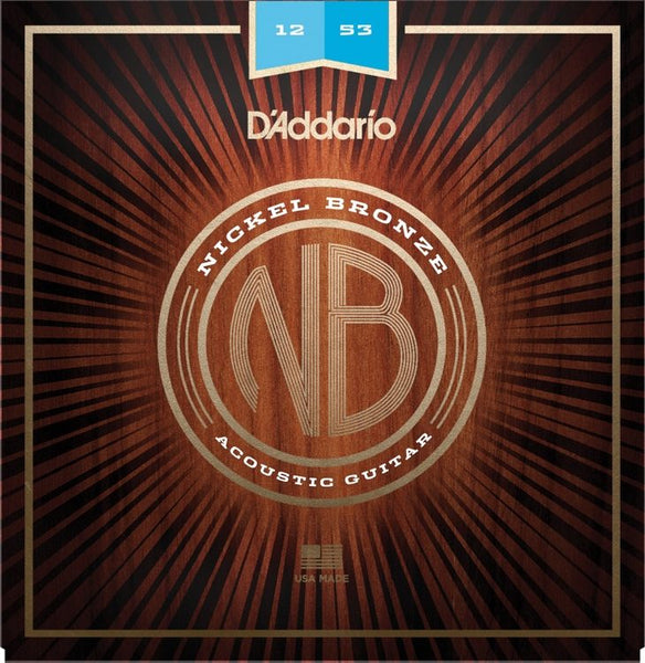 D'addario Nickel Bronze Acoustic Strings 012-053 - NB1253