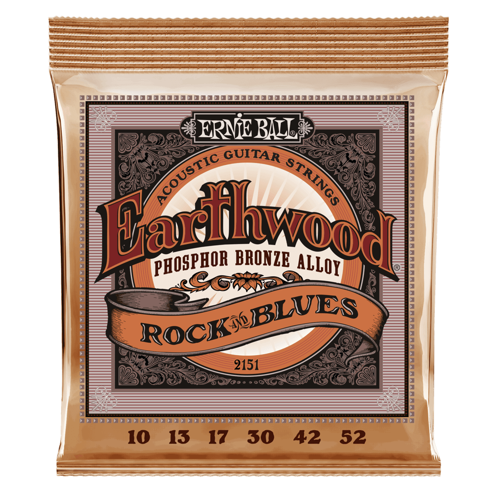 Ernie Ball Earthwood R&B W/Plain G Phosphor Bronze Acoustic Strings 3 Pack 10-52 - 3551EB