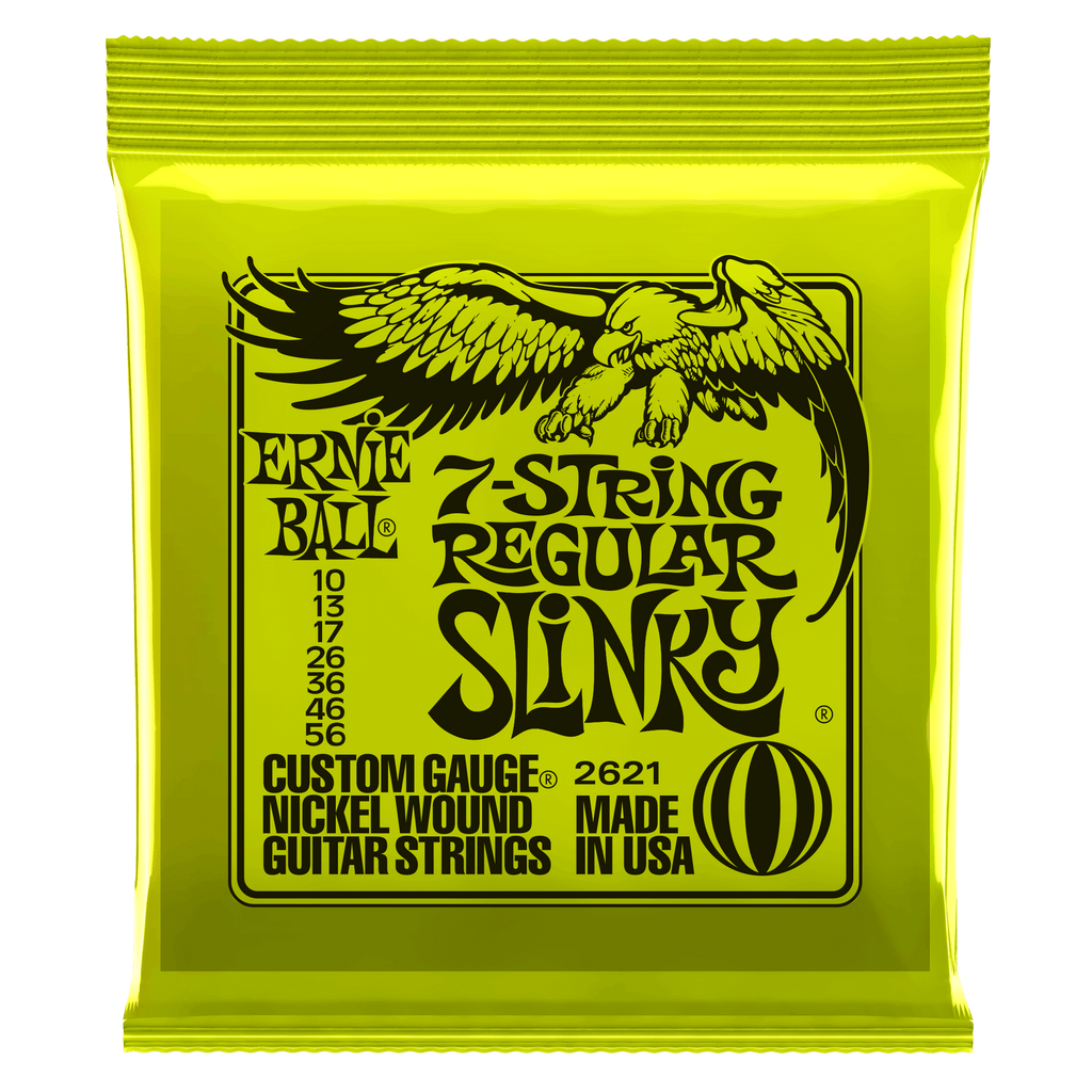 Ernie Ball Regular Slinky 7 String Electric Strings 010-056 - 2621EB