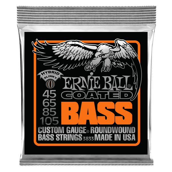 Ernie Ball 3833 Hybrid Slinky Coated Bass Strings - 3833EB