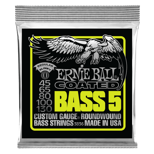 Ernie Ball 3836 5 String Slinky Coated Bass Strings - 3836EB
