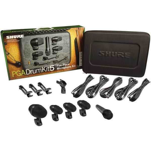 Shure PGADRUMKIT5 5 Piece Dynamic Drum Microphone Kit