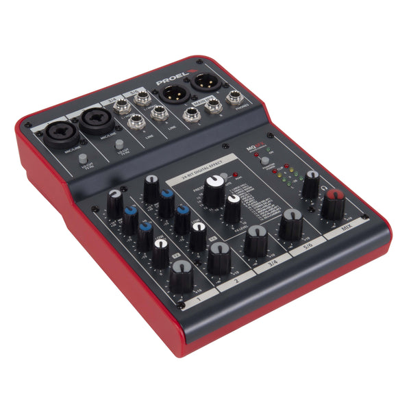 Proel MQ6FXUS 6 Channel Recording Mixer with FX