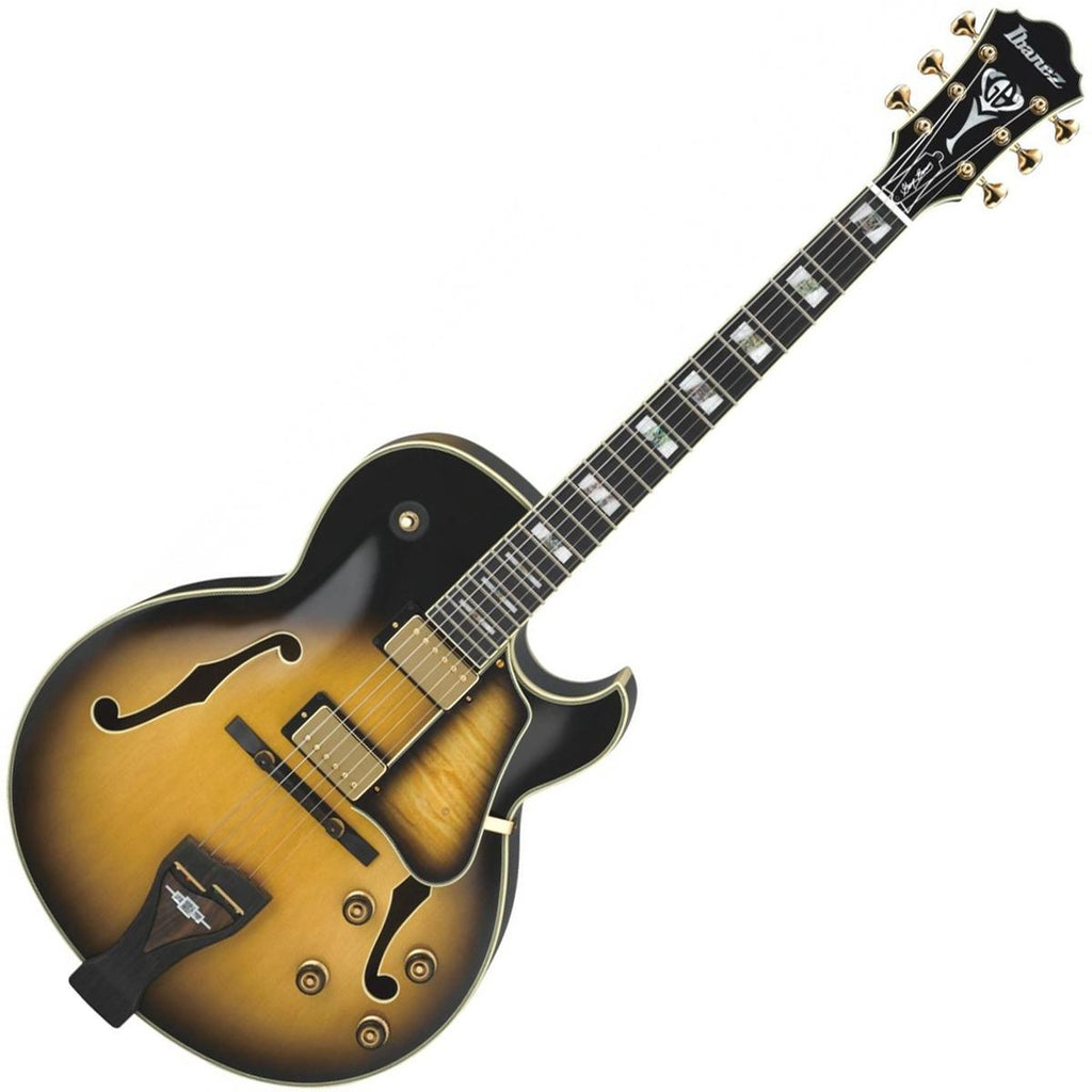 Ibanez George Benson Signature Hollow Body Electric Guitar in Vintage Yellow Sunburst - LGB300VYS