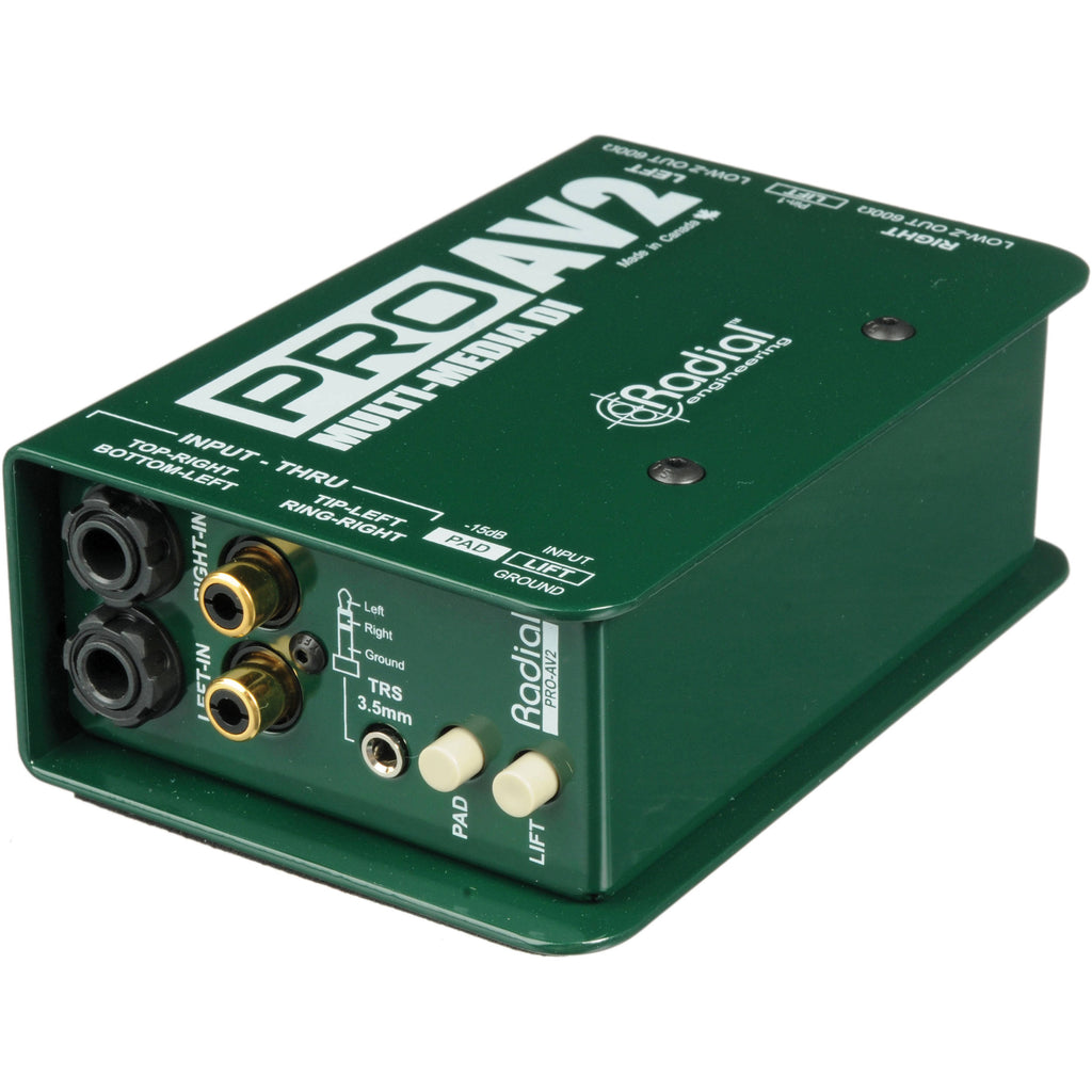 Radial R8001115 ProAV2 Passive Stereo MultiMedia DI Box