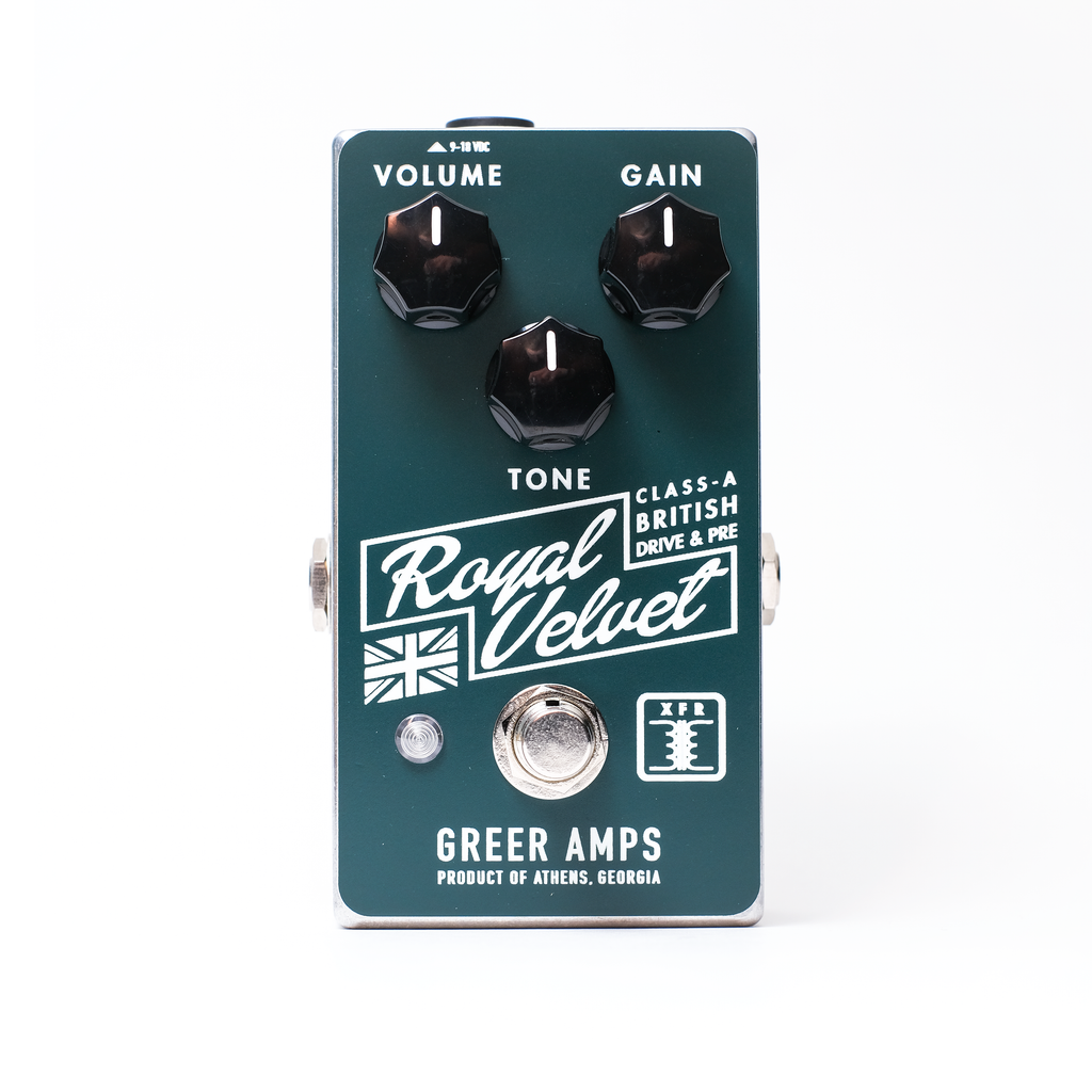 Greer Amps  Class-A British Drive Effects Pedal  - ROYALVELVET