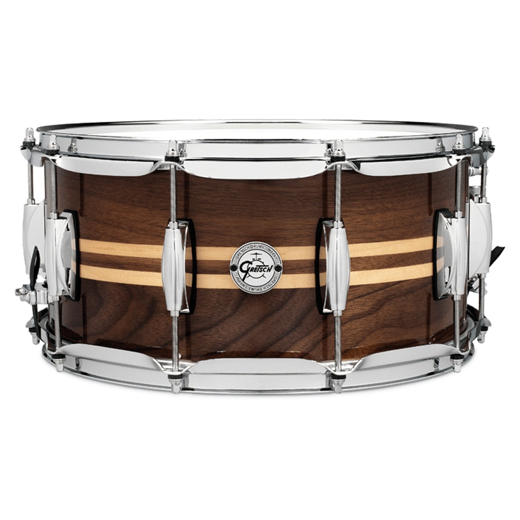 Gretsch S16514WMI Walnut Snare Drum with Maple Inlay
