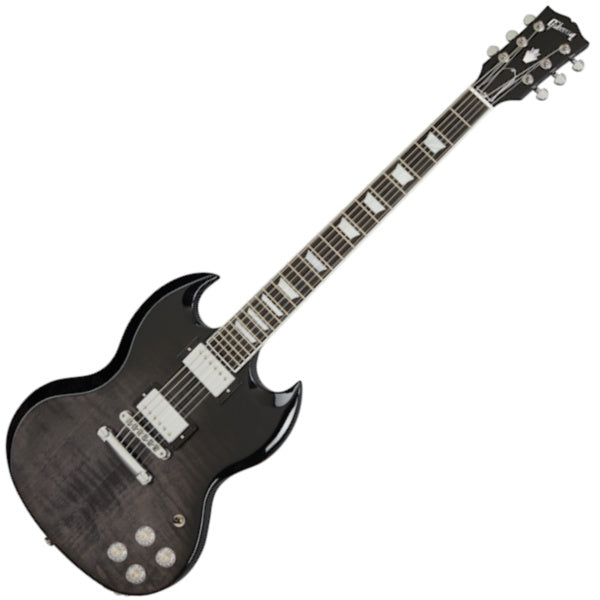 Gibson SG Modern Electric Guitar in Trans Black Fade w/Case - SGM01EFCH