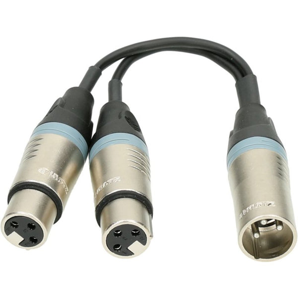 Apex AA10Y 1 x male XLR to 2 x female XLR Y Cable - Not Exactly as Pictured