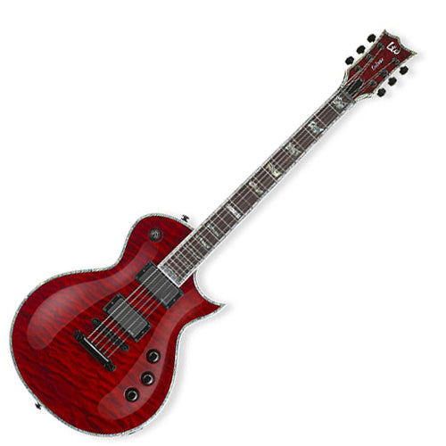 ESP LTD Deluxe EC1000 Electric Guitar Quilt Maple in See Thru Black Cherry - LEC1000STBC