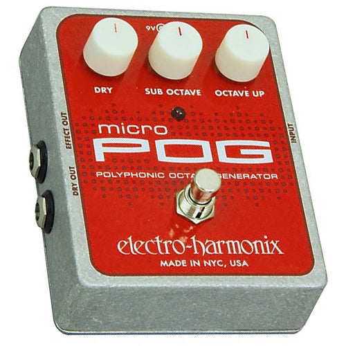 ElectroHarmonix MICROPOG Polyphonic Octave Generator Effects Pedal