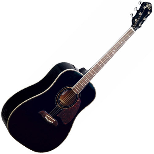 Oscar Schmidt Dreadnought Acoustic Guitar in Black - OG2BA