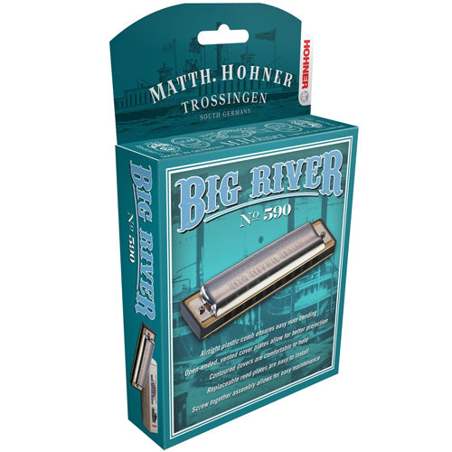 Hohner 590BXFS Big River Harmonica in the Key of F#
