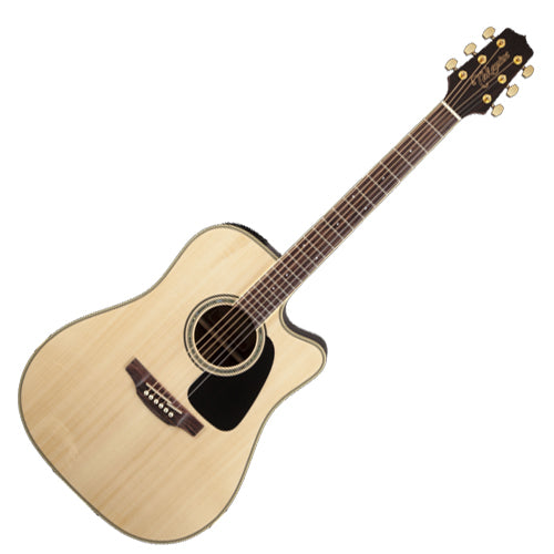 Takamine G 50 Series Dreadnought Cutaway Acoustic Electric in Natural - GD51CENAT
